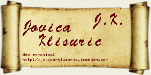 Jovica Klisurić vizit kartica
